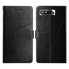 Per Asus Rog Telefono 5 Y cuciture orizzontali Flip Leather Case (nero)