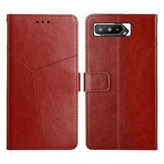 Per Asus Rog Telefono 5 Y cucitura orizzontale Flip Leather Case (Brown)