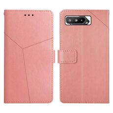 Per Asus Rog Telefono 5 Y cuciture orizzontale Flip Leather Case (rosa oro)