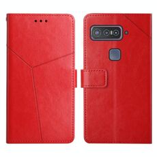 Per lo smartphone Asus per gli addetti ai lavori Snapdragon Y cucitura della custodia per telefoni in pelle di lancio orizzontale (rosso)