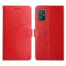 Per Asus Zenfone 8 Y cuciture orizzontali Flip Leather Case (rosso)