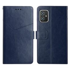 Per Asus Zenfone 8 Y cuciture orizzontali Flip Leather Telefono (blu)