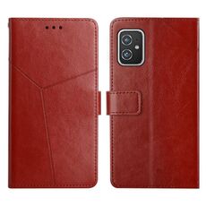 Per Asus Zenfone 8 Y cuciture orizzontali Flip Leather Telefono (Brown)