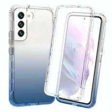 Per Samsung Galaxy S22+ 5G Custodia per telefono a gradiente chiaro resistente al corpo (blu)