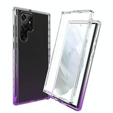 Per Samsung Galaxy S22 Ultra 5G Custodia per telefono a gradiente full shock full shock (viola)