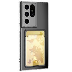 Custodia per telefono trasparente antiurto per Samsung Galaxy S21 Ultra 5G Card Bag