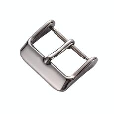 10 pezzi Accessori per orologi con fibbia in acciaio inossidabile a IP, colore: argento 18mm