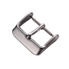 10 pezzi Accessori per orologi con fibbia in acciaio inossidabile a IP, colore: argento 20mm