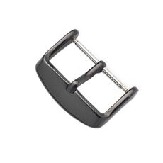 10 pezzi Accessori per orologi con fibbia in acciaio inossidabile a IP, colore: nero 20mm