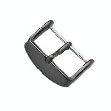 10 pezzi Accessori per orologi con fibbia in acciaio inossidabile a IP, colore: nero 22mm