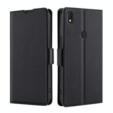 Per Alcatel Axel / Lumos Ultra-Thin Lide Fickle PU + TPU Leather Telefono (nero)