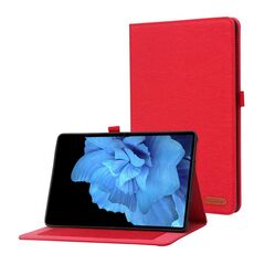 Per cuscinetto in vivo da 11 pollici a flip orizzontale TPU + tessuto in pelle PU Tablet (rosso)