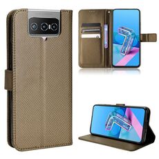 Per Asus Zenfone 7 ZS670KS / 7 Pro ZS671ks Diamond Texture Inveh Telefono (Brown)