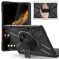 Per Samsung Galaxy S8 Ultra / X900 Rotary GRAB TPU + PC Case di tablet (nero)