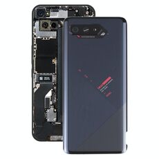 Coperchio posteriore della batteria di vetro per Asus Rog Telefono 5 ZS673KS (Jet Black)