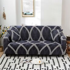 Tessuto alto elastico elastico di divano pigro inclusivo, dimensioni: 1 persona (semplice rombo)