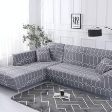 Tessuto alto elastico elastico divano pigro inclusivo, dimensioni: 2 persone (blog f)