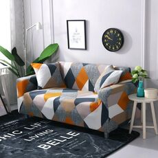 Tessuto alto elastico elastico divano pigro inclusivo, dimensioni: 3 persone (cubo)