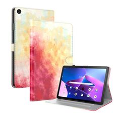Per Lenovo Tab M10 Plus 10.6 3a Gen. Modello ad acquerello Spazio Magnetica Canda di cuoio in pelle magnetica (ciliegia primaverile)