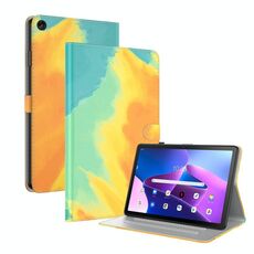 Per Lenovo Tab M10 Plus 10.6 3a Gen. Modello ad acquerello Spazio Magnetica Canda da compressa in pelle magnetica (foglie autunnali)