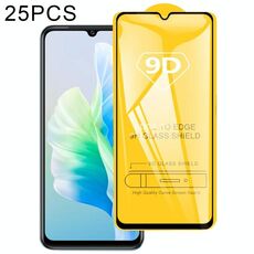 25 pezzi Film in vetro temperato a schermo integrale 9d per vivo V23E 4G / 5G