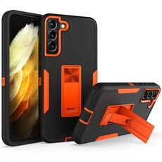 Per Samsung Galaxy S22 5G Thoolt Phone Case (nero + arancione)