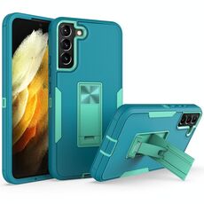 Per Samsung Galaxy S22 5G Telfrole del supporto magnetico (lago blu + blu-verde)