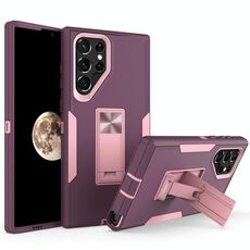 Per Samsung Galaxy S22 Ultra 5G Telfroad Magnetic Holder Speed (Purple Red + Rose Gold)