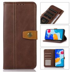 Per Samsung Galaxy S22 Ultra 5G Stiture Stiture Stema Custodia in pelle (caffè)