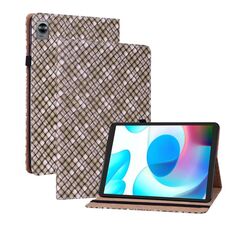Per Oppo Realme Pad Mini da 8,7 pollici di trama tessi di trama della trama della texture (marrone)