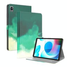 Per Oppo Realme Pad Mini Mini da 8,7 pollici di tavoletta per la pelle di flip in pelle (Green ciano)