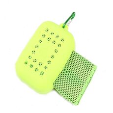 Asciugamano sportivo freddo da 30x90 cm per raffreddare l'asciugamano ghiacciato (verde)