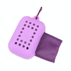 Asciugamano sportivo freddo da 30x90 cm per raffreddare l'asciugamano ghiacciato (viola)