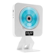 Kecag KC-608 Lettore DVD HD con montaggio a parete Lettore CD Bluetooth (bianco)