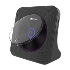 Kecag KC-806 Lettore CD per album di dischi musicali Bluetooth retrò, specifica: versione ricaricabile (nero)