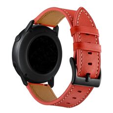 Per Huawei Watch GT3 Pro 43mm / 46mm 22mm Cinturino per filo per cucire in pelle primo strato (rosso)