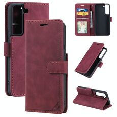 Per Samsung Galaxy S22 5G Skin Sent Case di telefono in pelle anti-tono (rosso)
