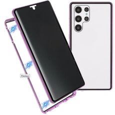 Per Samsung Galaxy S22 Ultra 5G Case di telefono a doppia faccia a doppia faccia a doppia faccia a doppia faccia (viola)