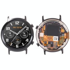 Assemblaggio completo dello schermo LCD e digitalizzatore originale con telaio per Huawei Watch GT 2 42mm (nero)
