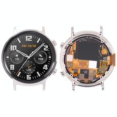 Assemblaggio completo dello schermo LCD e digitalizzatore originale con telaio per Huawei Watch GT 2 42mm (argento)