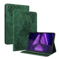 Per Lenovo M10 Plus 10.3 TB-X606F/TB-X606X TABLET CETTURA COMPRENDITO FLOWER (verde)