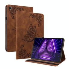 Per Lenovo M10 Plus 10.3 TB-X606F/TB-X606X TABLET CETTURA COMPRENDITO FLOWER (marrone)