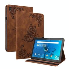 Per Lenovo Tab M10 TB-X605L/X605F TABLET CETTURA INCLUSCATO FLOWER (marrone)