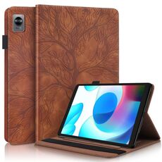 Per Oppo Realme Pad Mini Life Tree Series Orizzontale Flip Leathet Case (Brown)