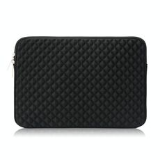 Borsa per fodera per laptop Diamond Texture, dimensione: 15,6 pollici (nero)
