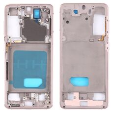 Per Samsung Galaxy S21 5G SM-G991B Cornice con cornice centrale (oro)