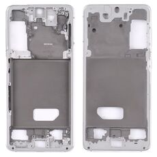Per Samsung Galaxy S21 5G SM-G991B Cornice centrale con cornice (argento)