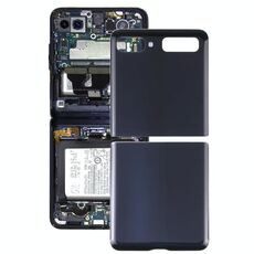Per Samsung Galaxy Z Flip 4G SM-F700 Cover posteriore batteria in vetro (nero)