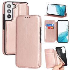 Per Samsung Galaxy S22+ 5G Knight Magnetic Aspirazione Magnetica Custode del telefono (Oro rosa)