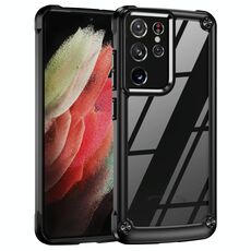 Per Samsung Galaxy S21 Ultra 5G TPU + PC PCETTIONE PICHIARE CASA DELLA TELEFONO (NERO)